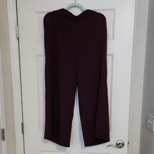 Adrianna Papell Deep Purple Wide Leg Pants